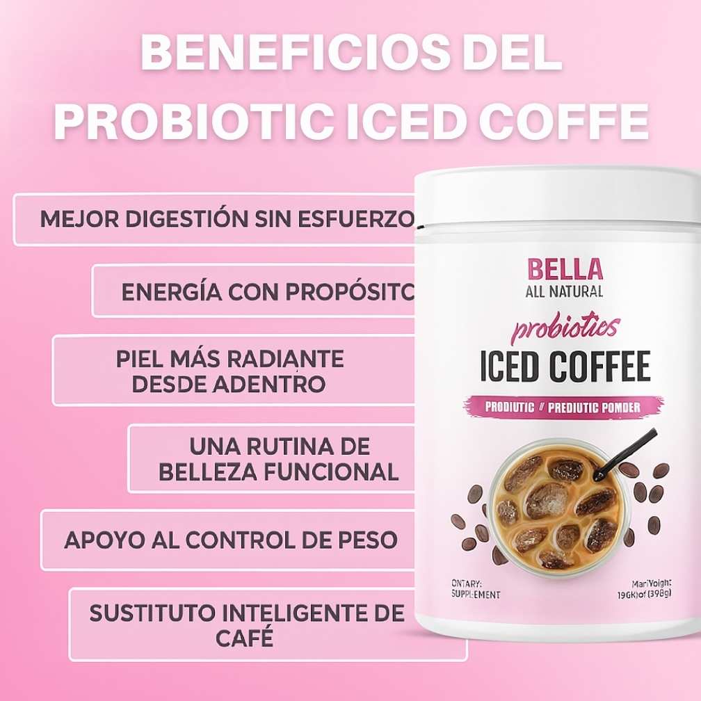 Probiotics Iced Coffee 500gr - Una taza poderosa: desinflama y renueva tu día