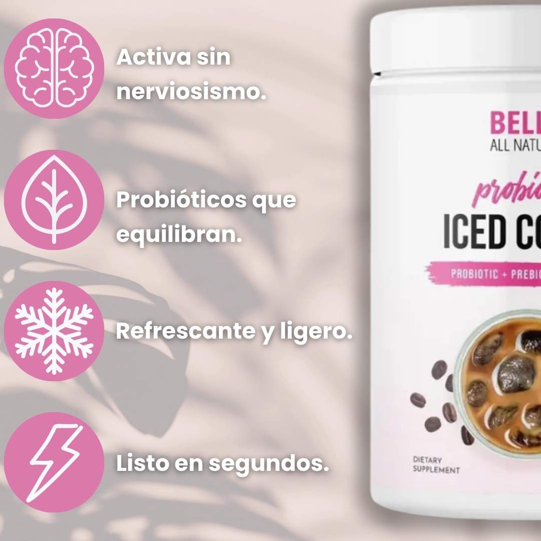 Probiotics Iced Coffee 500gr - Una taza poderosa: desinflama y renueva tu día